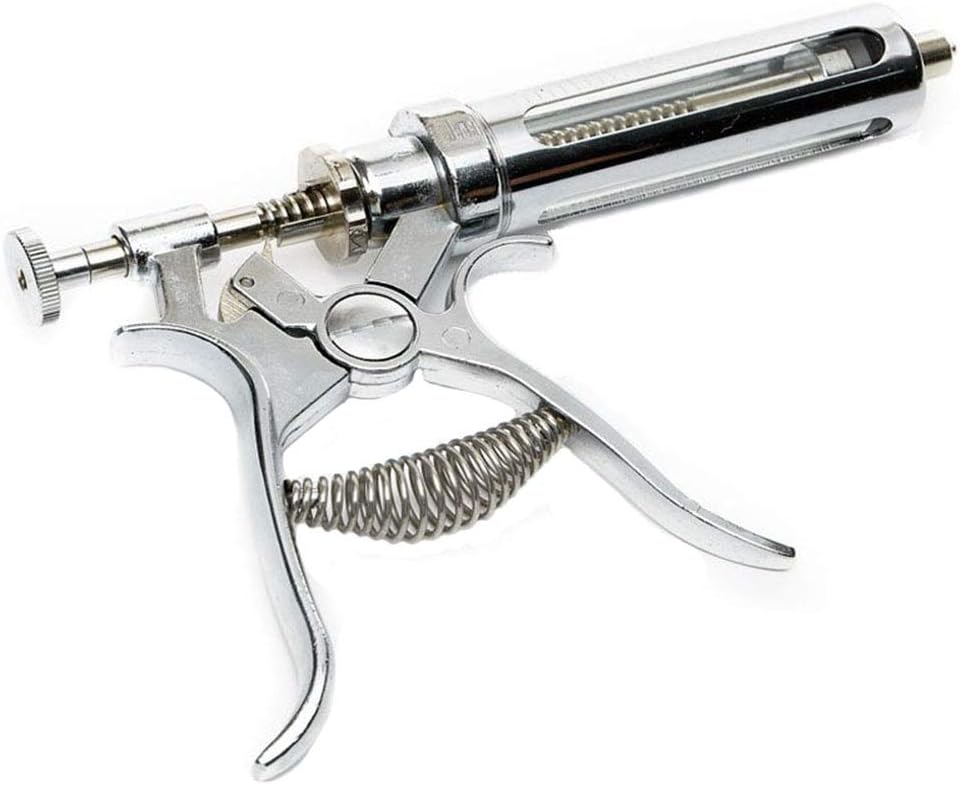 WHYTT Jeringa Grande Instrumento Veterinario Jeringa Continua semiautomática Herramientas WHYTT Jeringa Grande Instrumento Veterinario Jeringa Continua semiautomática Herramientas
