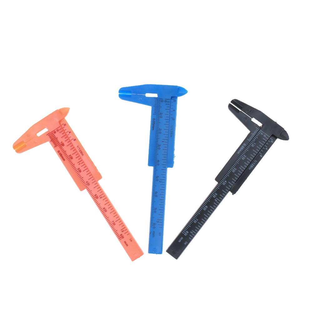 Pied à Coulisse Manuel 150mm - Mini étrier Plastique Pour Mesures Précises Bijoux Et Bricolage