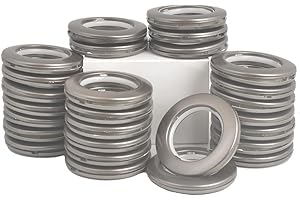 KUASTING 32 Pack Curtain Grommet Plastic Eyelet Rings Inner Diameter Curtain Eyelet Rings Nanoscale Low Noise 1-9/16"(40mm) Large Grommet Kit for Fabric (Coffee)