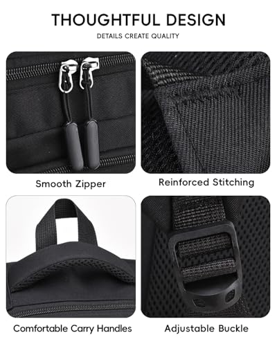 Amythe School Backpack for Teenage Boys, School Backpack Grand Capacity 28L for Youth Boy 10 to 18 Years, Waterproof Backpacks for Laptop 15.6 Inches, Black