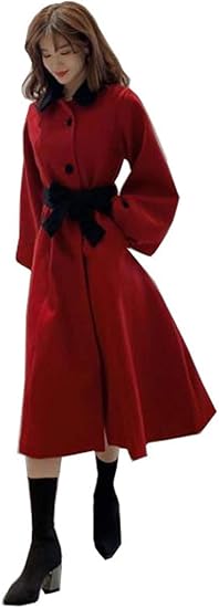Amazon Shunyi ラシャコート レディース チェスターコート パフスリーブ ロングコート Aライン ダッフルコート ファッション 通勤 通学 デート お出かけ おしゃれ 結婚式 ヴィンテージ 春 秋 冬 コート ジャケット 通販