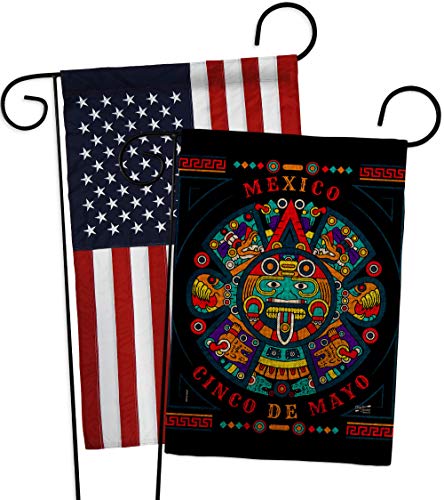 Angeleno Heritage Feliz Cinco De Mayo Burlap Garden Flag Pack Summer Party Cact…