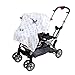 Super Sale!!! 100% Organic Cotton Baby Car Seat Canopy Cover/Stroller Covers Gift Set for Infant or Babies - 3 Adjustment Clips Included (Elephant)