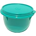 Tupperware Classic Flat Bottom 4 Cup Mixing Bowl in Teal