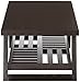 Coaster Home Furnishings 701868 Coffee Table with Slatted Bottom Shelf, Cappuccino