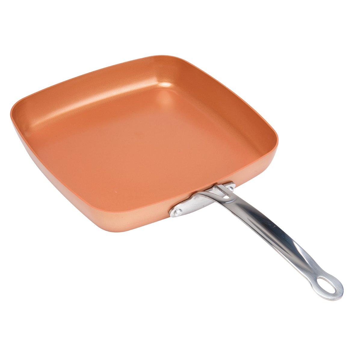Original Copper Pan 9.5" NonStick Square Fry Pan eBay