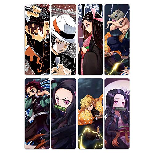 Bowinr 8 Pcs Demon Slayer Bookmarks Jap Buy Online In China At Desertcart