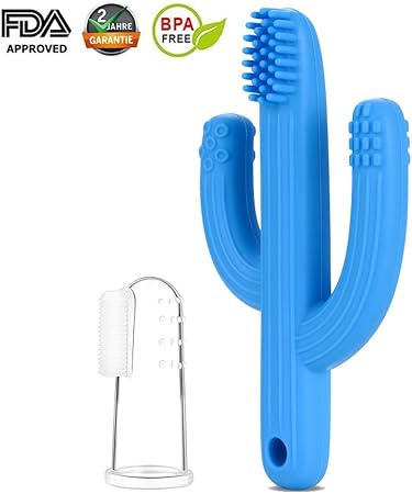 Mr Van Anneau Dentition Bebe Cactus Jouet De Dentition Et Silicone 100 Sans Bpa Bleu Amazon Fr Bebes Puericulture