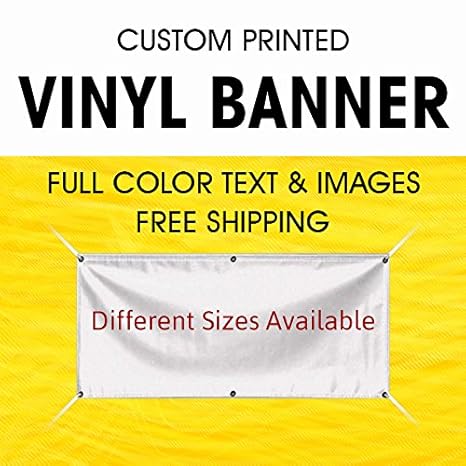 Customized Vinyl Banners 3 X 2 Ft With Grommets Free Design By