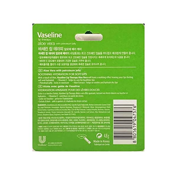 Vaseline Vaseline Lip Therapy Aloe Stick, 4.8g