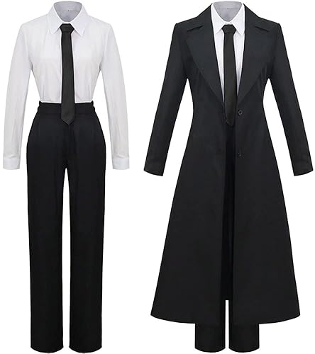 Topcos Makima Cosplay Chainsaw Man Suit Nurse Uniform Dress Makima Overcoat  Full Set Costume for Women (Large, Black Suit) in Kenya | Whizz Costumes