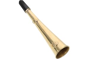 CHICAMPERA Copper Portable Railway Horn Loud Crisp Sound Metal Air Horn Railway Accessory for Safety