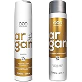 QoD PRO Argan Shampoo and Conditioner Set | For Dry, Damaged, Frizzy and Dull Hair | Promotes Shine and Softness | 300ML - 10fl oz each