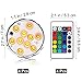 AomeTech LED Waterproof Battery Powered Submersible Led Lights Accent Lights Night Mood Lights with Remotes for Wedding, Centerpiece, Halloween, Party, Garden Lights (4pack-10led)