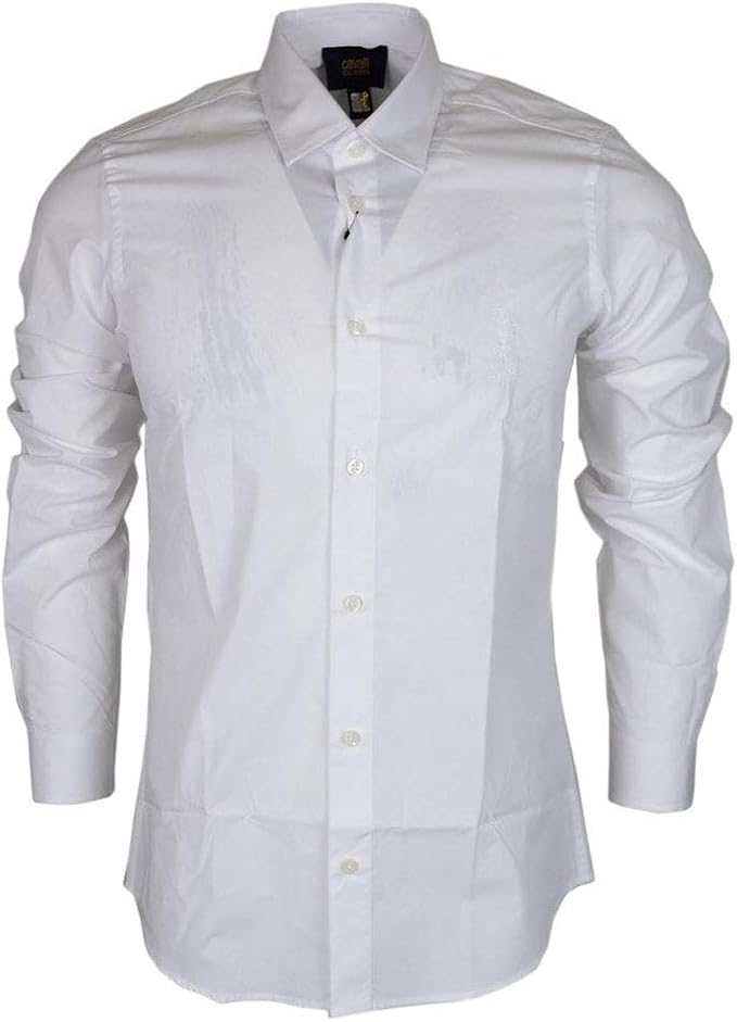 slim fit white cotton shirt