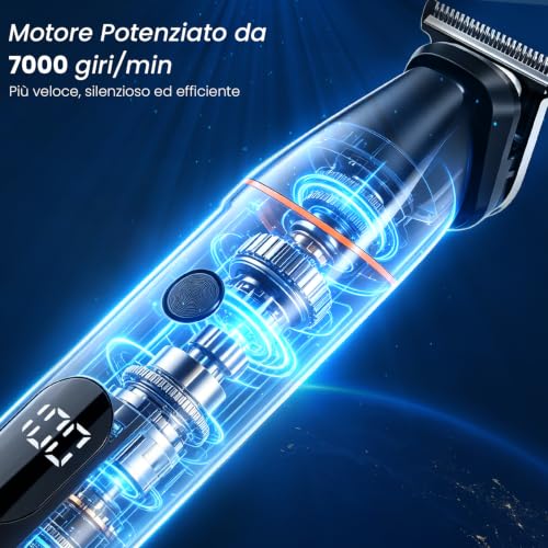 MAXGROOM 4 in 1 Men's Electric Shaver Body Kit, Men's Intimate Shaver IPX6 Wet and Dry Use, Body Hair Removal USB C Charging (Black, M)