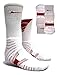 Nike Men's Elite Vapor Cushioned Football Socks (X-Large, White/University Red)