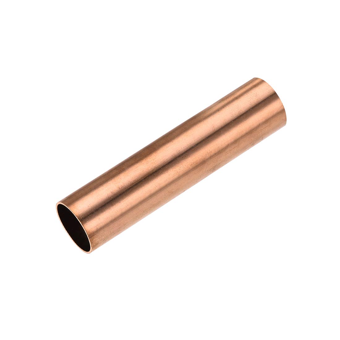 sourcing map Copper Round Tube, 24mm OD 1mm Wall Thickness 100mm Length Straight Pipe Tubing