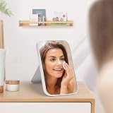 OSDUE Foldable Makeup Mirror 20x13.4cm Portable Rectangular Beige view 7