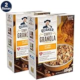 Quaker Simply Granola Oats, Honey & Almonds, Breakfast Cereal, 28 oz Boxes, (2 Pack)