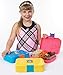Leakproof Bento Box with Removable 4 Section Tray | Nontoxic,   Easy to Clean, for Kids & Adults | 16 Bonus Lunchbox Notes by   Three Squares, {Cotton Candy Pink}