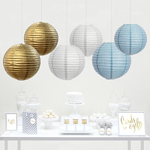 Andaz Press Hanging Paper Lantern Party Decor Trio Kit With