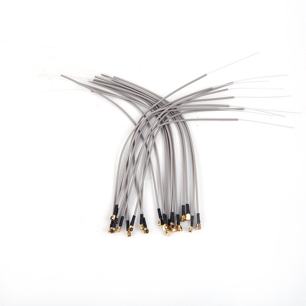 20Pcs 2.4G Receiver Antenna, ABS Aircraft Receiver Antenna Compatible IPEX Port For Futaba FrSky Replacement Model Aircraft Accessories