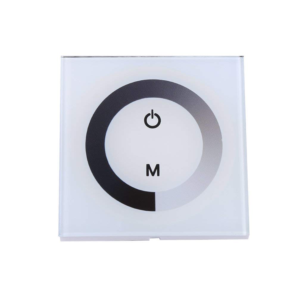 DC12 – 24 V Control panel Touch Wall Control Panel LED Dimmer Switch Brightness Change for the LED Strip Light White