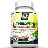BRI Nutrition 200mg L-Theanine Enhanced with 100 mg of Inositol - 60 Count 200mg L Theanine Veggie Capsules