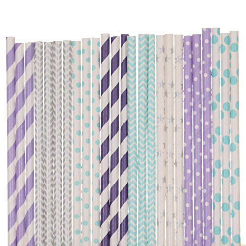 Frozen Inspired Paper Straw Mix (25)