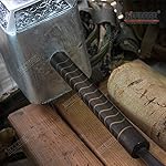 KCCEDGE-BEST-CUTLERY-SOURCE-Avengers-Endgame-17-Inch-Large-Adult-Size-Thors-Hammer-PU-Foam-Thunder-Hammer-Toy-Collectors-Cosplay-Prop-Fancy-Replica-Weapon-Silver-Grey
