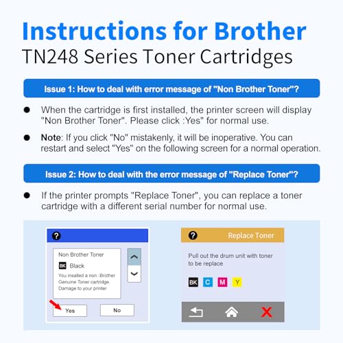 MYCARTRIDGE TN248XL TN248 Toner TN-248CMYK TN-248VAL Compatible for Brother DCP-L3560CDW Toner MFC-L3740CDWE DCP-L3520CDWE HL-L3240CDW for Brother TN 248 TN-248 (4-Pack)