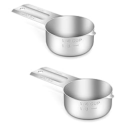 BERYLER® 2 Pack 1/4 Cup
