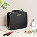 SONGMICS 10.1 Inch Makeup Cosmetic Case Organize Travel Train Case Cosmetic Bag Organizer with Adjustable Dividers Toiletry Jewelry Digital accessorie Case Black UMUC23BK