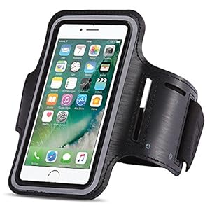 Jogging Tas compatibel met Apple iPhone Phone Case Sport Armband Fitness Bag Running Case, Kleuren: Zwart, Smartphone…