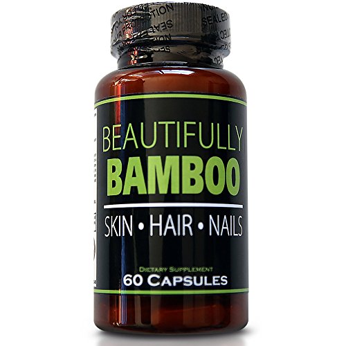 Beautifully Bamboo Ultra Vitamin for Skin, Hair, and Nail Growth. Enriched with Biotin, Bamboo Silica, Amino Acids and more (60 capsules)