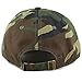 The Hat Depot Kids Washed Low Profile Cotton and Denim Plain Baseball Cap Hat (2-5 yrs, Woodland Camo)
