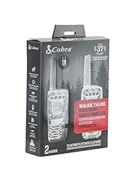 Cobra Radio de dos vías 35-mile 22 canales FRS/GMRS, resistente al agua IP54 y Dustrproof, a la intemperie y radio de emergencia, baterías recargables
