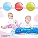 Hoovy Inflatable Tummy Time Water Mat for Infants Babies Toddlers Visual Stimulation Playtime Fun Activity Center Baby Toy