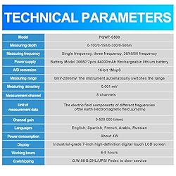 PQWT-S500 Multi-Functional Underground Water Search
