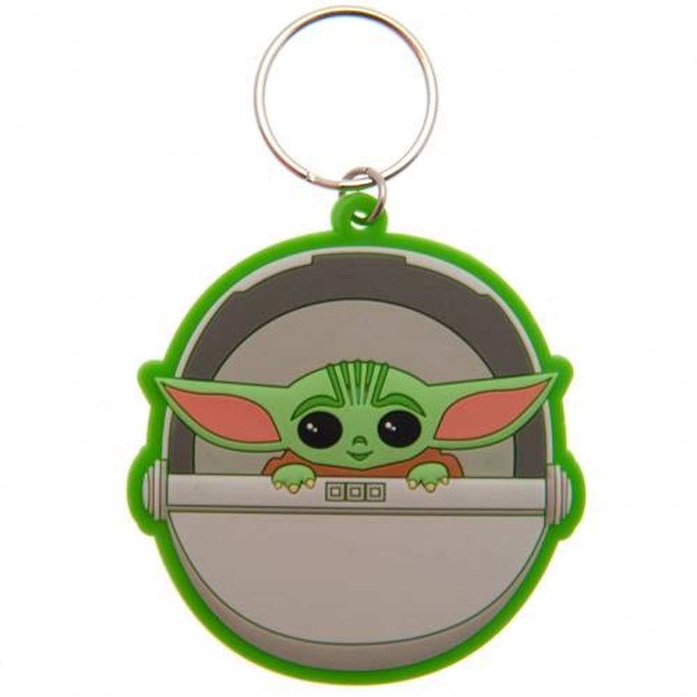 Star Wars: The Mandalorian Unisex Rk39061c Star Wars The Mandalorian Rubber Keyring Baby Yoda , Multicolored, 4 5 x 6 cm UK