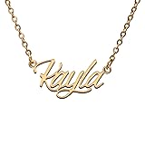 Kayla Name Tag Necklaces for Her His Friends