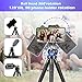 Aureday 39.5” Cell Phone Tripod, Portable Extendable Adjustable Tripod Stand with Cellphone Mount & Wireless Remote, Compatible with iPhone & Android Phone