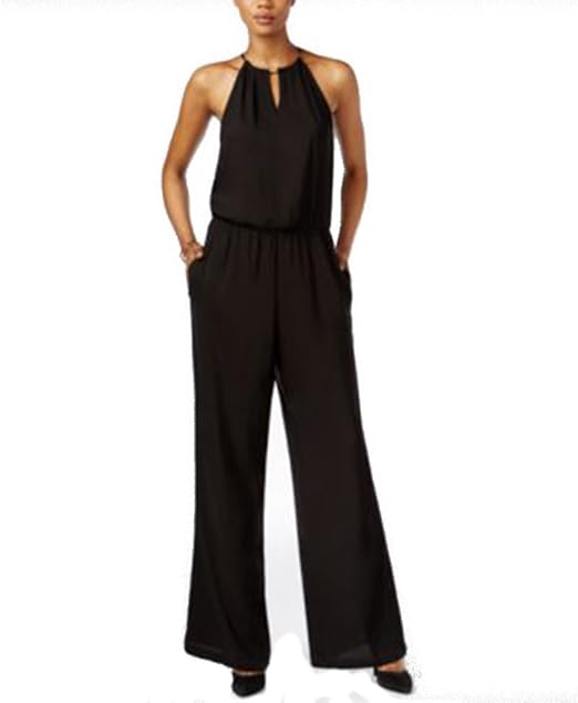 wide leg black overalls