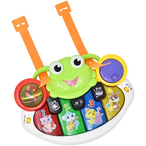 Discover and Play Musical Toy - Piano Learning Keyboard and Crib Accessories Toy with Music and Sound, Learn Animal Sounds, Numbers and More, Educational Sing Along for Infants, Toddlers and Kids