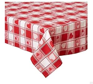 Amazon.com: Valentines Day Red White Amore Hearts Woven ...