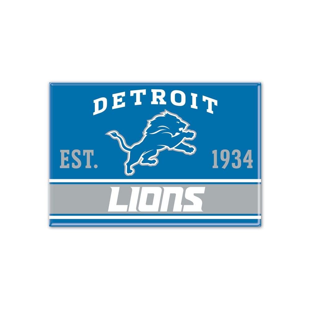 WinCraft NFL DETROIT LIONS Metal Magnet