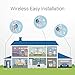 Funlux Wireless Security Camera System (3 Pack), Smart Home HD Indoor Outdoor WiFi IP Cameras with Night Vision, Cloud Service Available (Renewed)