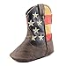 Durango Unisex-Baby DBT0152 Western Boot, Brown/Union Flag, 12.M M US Infant