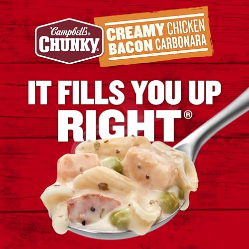 CAMPBELL’S CHUNKY CREAMY CHICKEN BACON CARBONARA SOUP, 18.8 OZ CAN